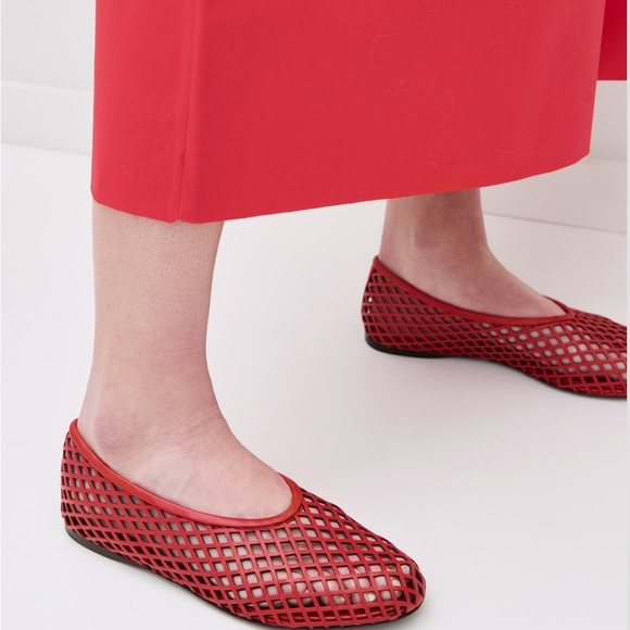 NIB 36 Proenza Schouler Tee Perforated Ballerina Flats - Picture 4 of 6